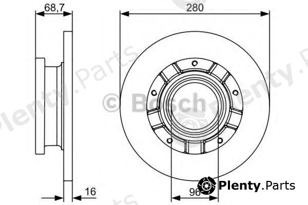  BOSCH part 0986479389 Brake Disc