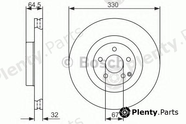  BOSCH part 0986479415 Brake Disc