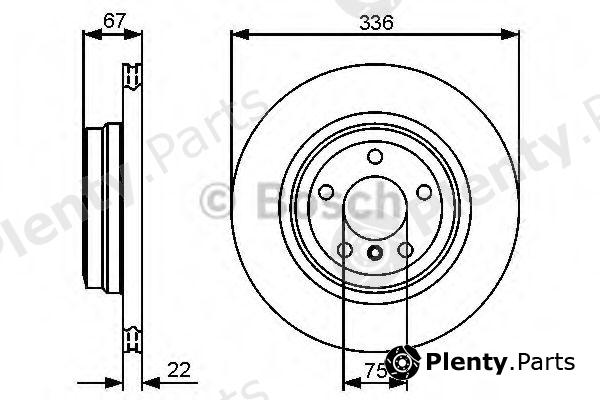  BOSCH part 0986479439 Brake Disc