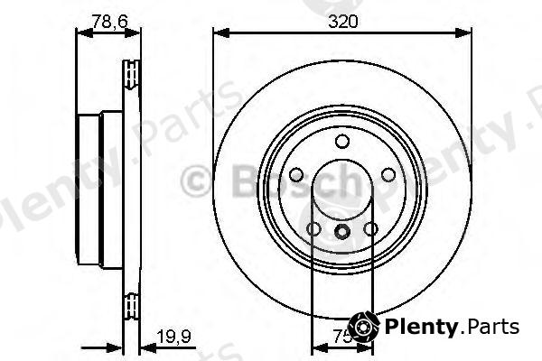  BOSCH part 0986479442 Brake Disc