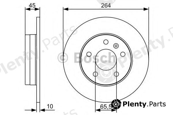  BOSCH part 0986479516 Brake Disc
