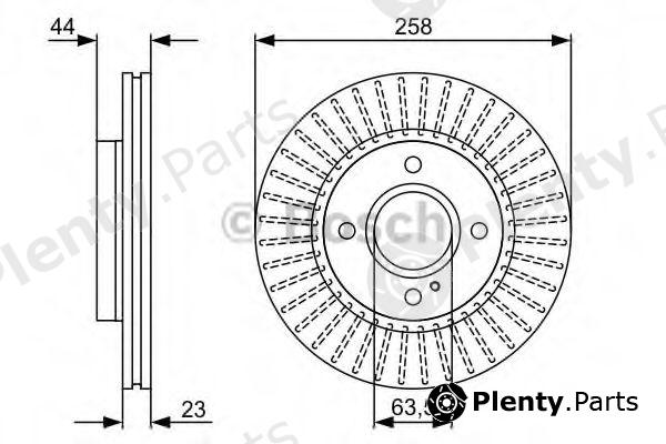  BOSCH part 0986479566 Brake Disc