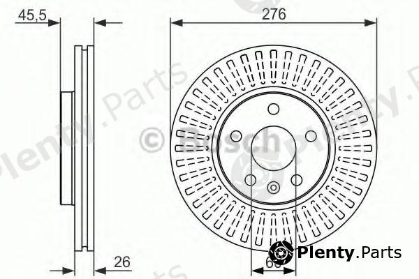  BOSCH part 0986479643 Brake Disc