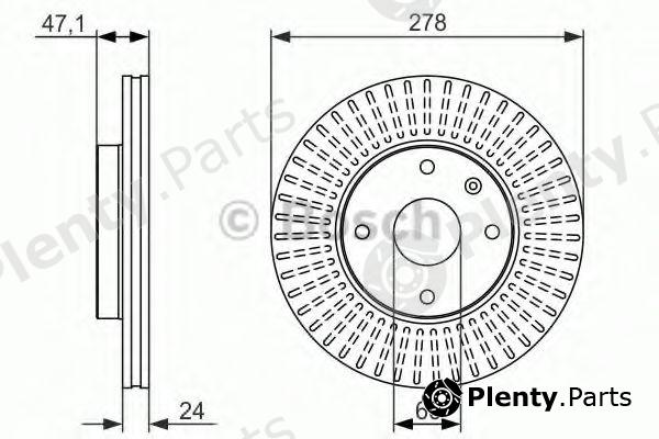  BOSCH part 0986479649 Brake Disc