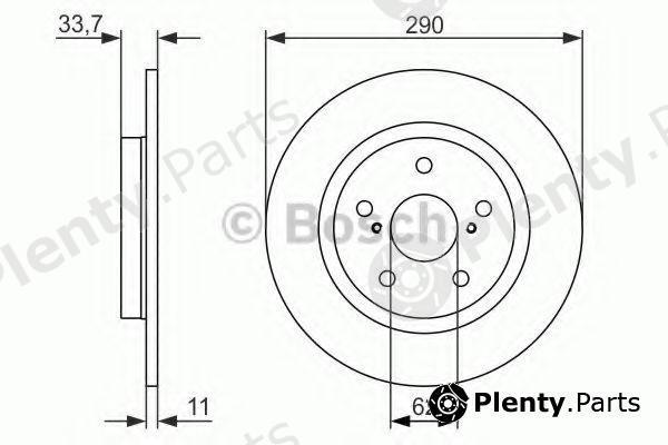  BOSCH part 0986479656 Brake Disc