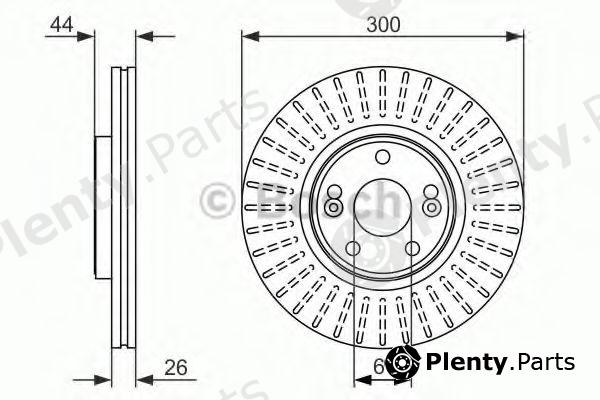  BOSCH part 0986479668 Brake Disc
