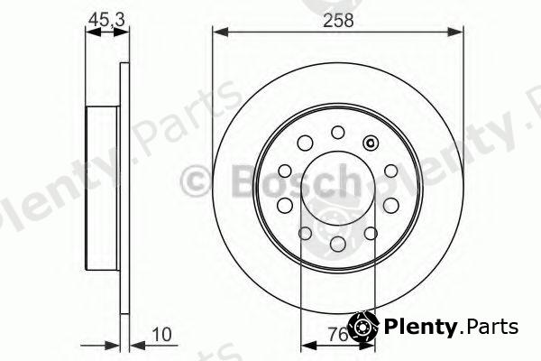  BOSCH part 0986479697 Brake Disc
