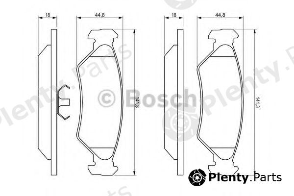  BOSCH part 0986492020 Brake Pad Set, disc brake