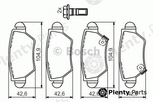  BOSCH part 0986494014 Brake Pad Set, disc brake