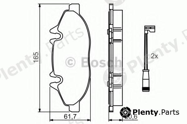  BOSCH part 0986494081 Brake Pad Set, disc brake