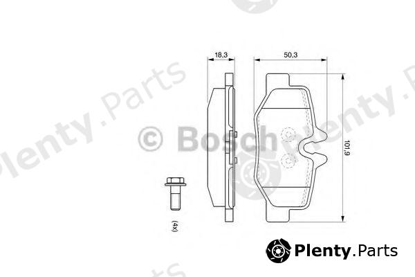  BOSCH part 0986494082 Brake Pad Set, disc brake