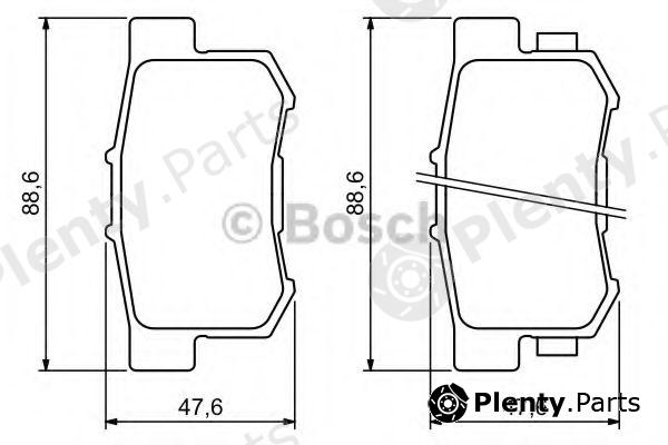  BOSCH part 0986494233 Brake Pad Set, disc brake
