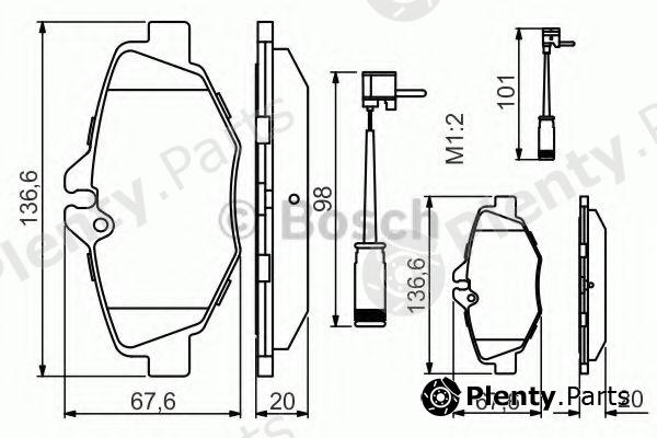 BOSCH part 0986494285 Brake Pad Set, disc brake