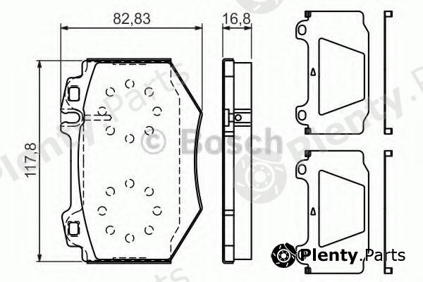  BOSCH part 0986494352 Brake Pad Set, disc brake