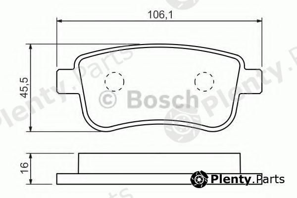  BOSCH part 0986494452 Brake Pad Set, disc brake