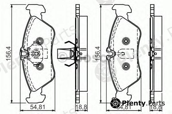  BOSCH part 0986495000 Brake Pad Set, disc brake