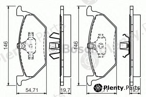  BOSCH part 0986495004 Brake Pad Set, disc brake