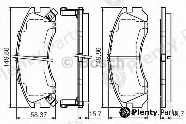  BOSCH part 0986495013 Brake Pad Set, disc brake