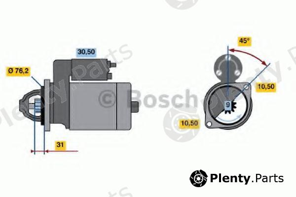  BOSCH part 0001107024 Starter