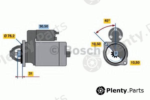  BOSCH part 0001107058 Starter