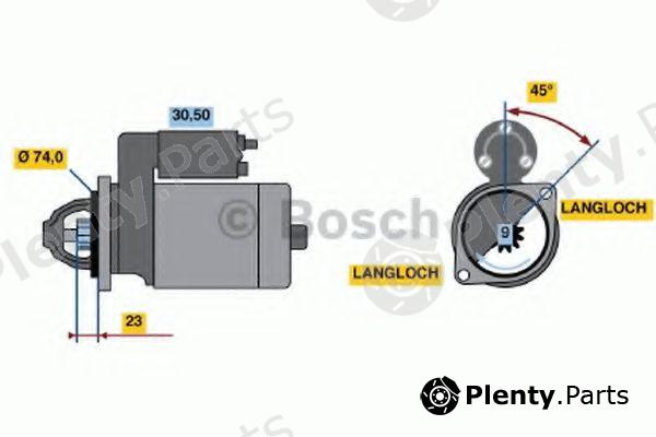  BOSCH part 0001107078 Starter