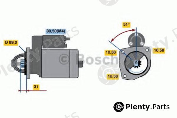  BOSCH part 0001230014 Starter