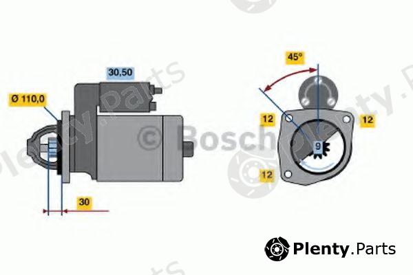  BOSCH part 0001230007 Starter