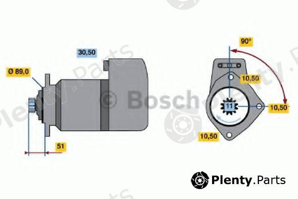  BOSCH part 0001510017 Starter
