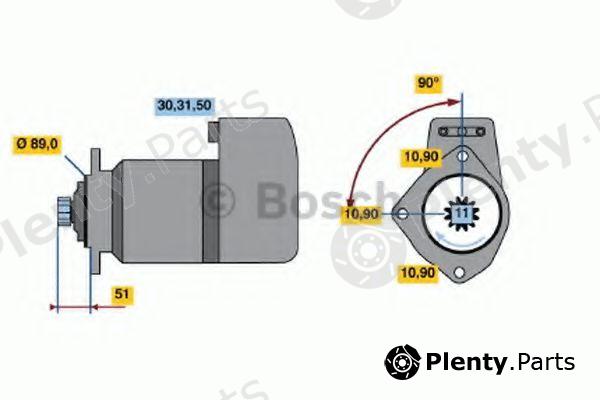  BOSCH part 0001510035 Starter