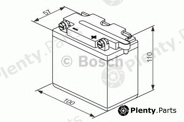  BOSCH part 0092M4F070 Starter Battery; Starter Battery