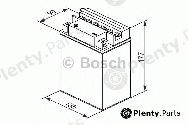  BOSCH part 0092M4F380 Starter Battery; Starter Battery