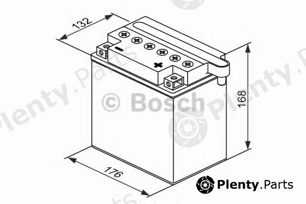  BOSCH part 0092M4F600 Starter Battery; Starter Battery