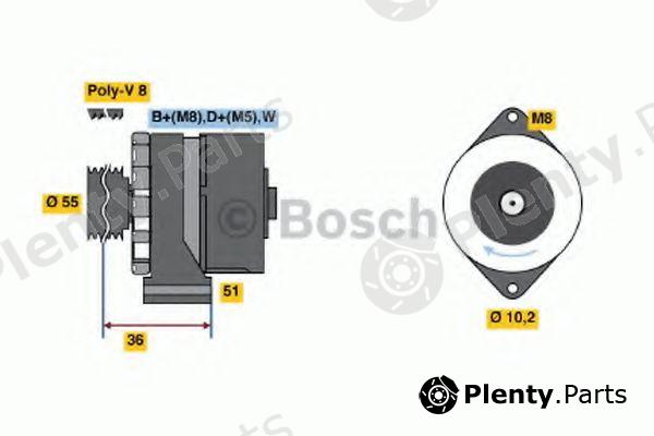 BOSCH part 0120484050 Alternator