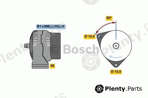  BOSCH part 0124525147 Alternator