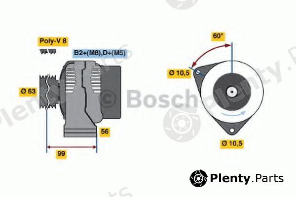  BOSCH part 0124615029 Alternator