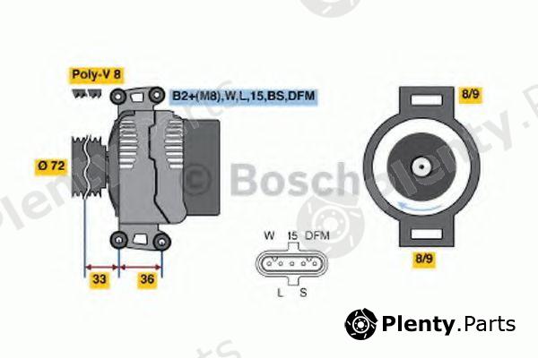  BOSCH part 0124655026 Alternator