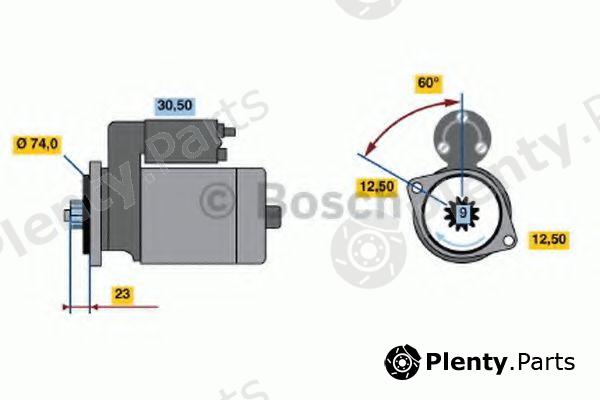  BOSCH part 0986012821 Starter