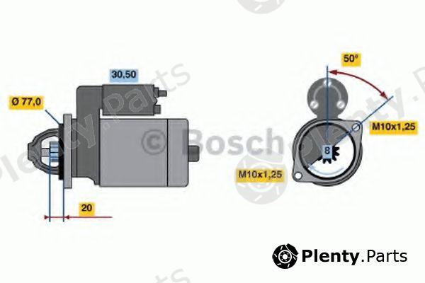  BOSCH part 0986016001 Starter
