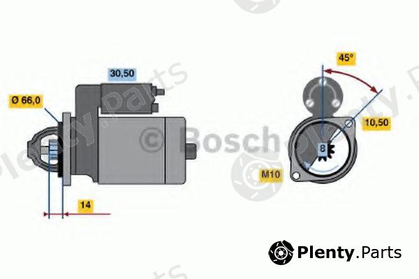  BOSCH part 0986016730 Starter