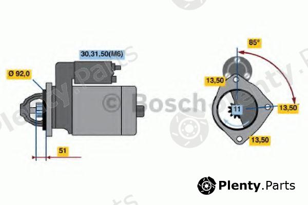  BOSCH part 0986017320 Starter