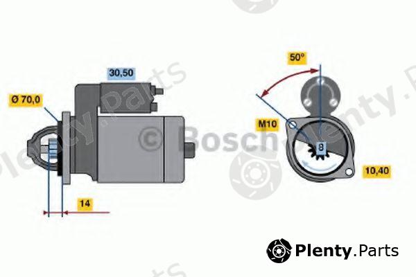  BOSCH part 0986017551 Starter