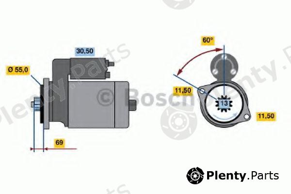  BOSCH part 0986017591 Starter