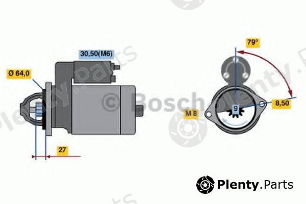  BOSCH part 0986021240 Starter