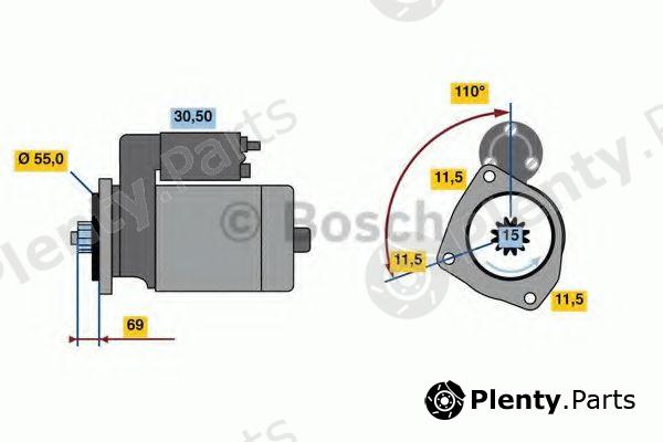  BOSCH part 0986023670 Starter