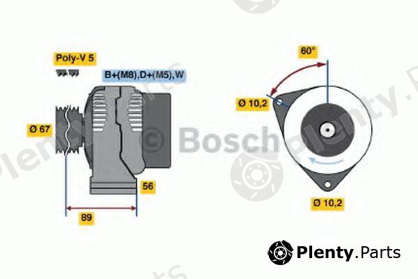  BOSCH part 0986039330 Alternator