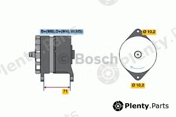  BOSCH part 0120468124 Alternator