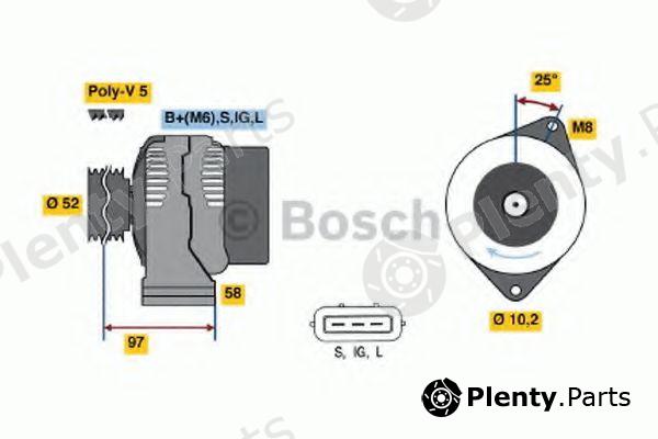  BOSCH part 0986040531 Alternator