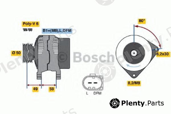  BOSCH part 0986042620 Alternator
