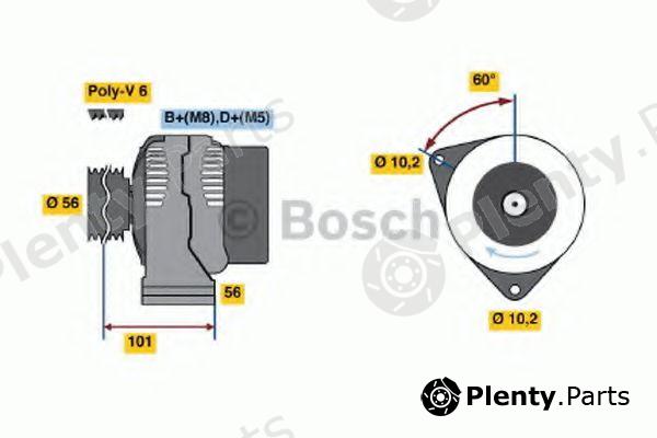  BOSCH part 0986041401 Alternator