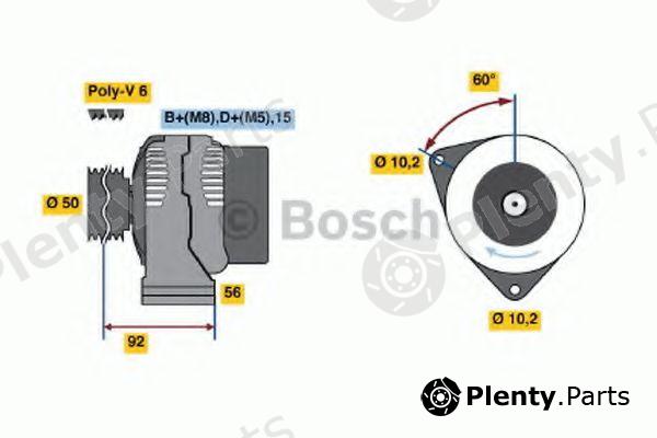  BOSCH part 0123520017 Alternator